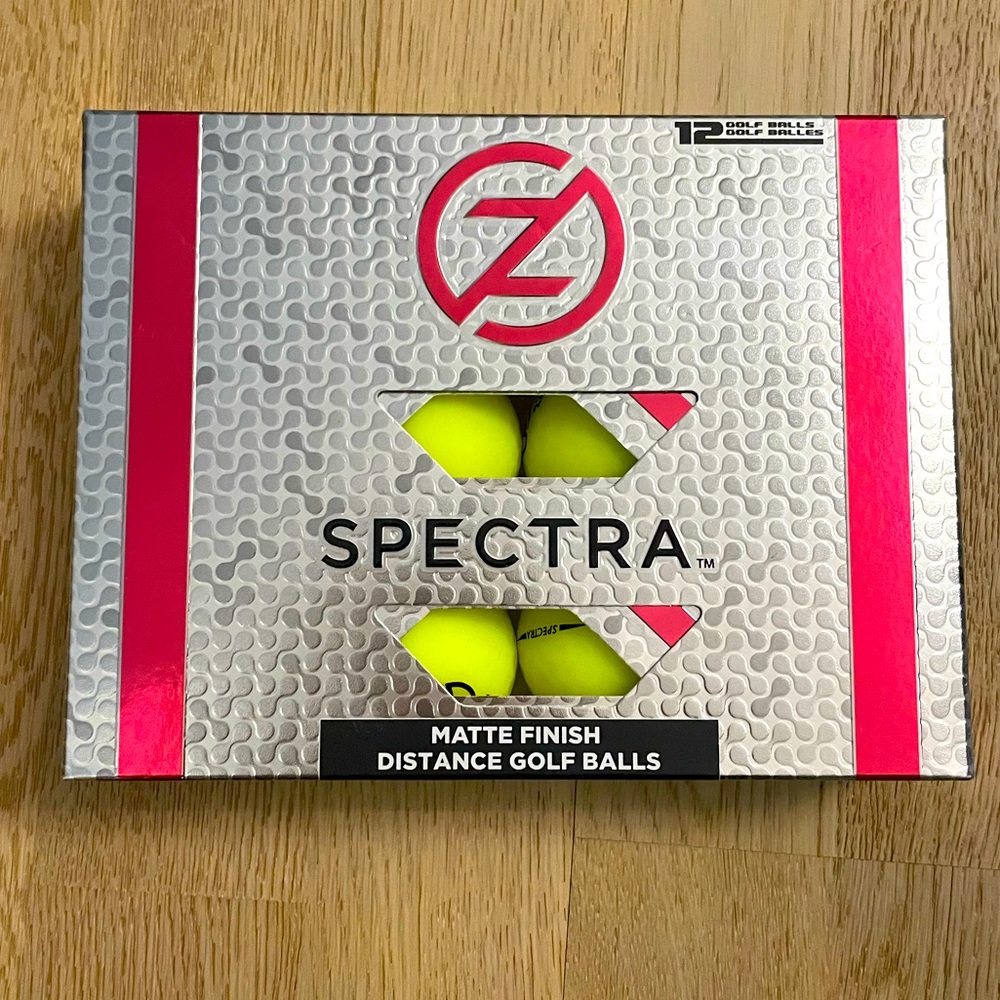 Spectra Zero Friction 12 pack Yellow distance golf balls New in Box